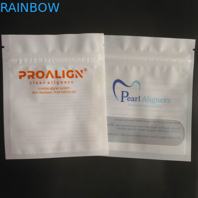 Serrure en plastique de fermeture éclair de MOPP Vmpet empaquetant l'OIN de Matte Teeth Clear Aligners