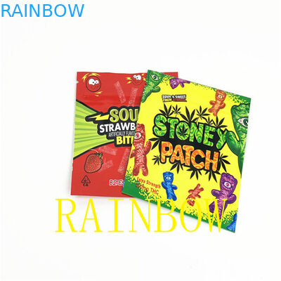 la soudure à chaud Mylar de 100mic Edibles CMYK déjouent des sucreries de poche 80x100mm VMPET