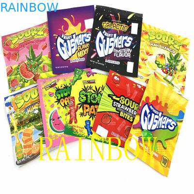 l'aluminium plat de 100mic VMPET CMYK Mylar met en sac la poche d'emballage d'Edibles de sucrerie de 120x150mm