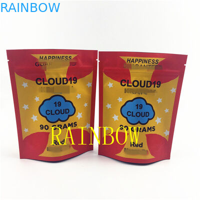 Le biscuit en plastique de FDA 120mic Mylar Edibles met en sac la poche de tirette d'aluminium de graine de VMPET