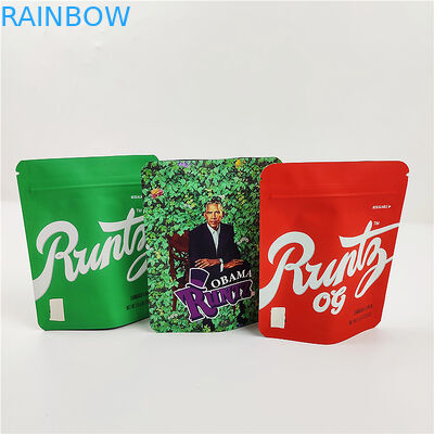 Les biscuits Mylar de Mopp 180mic 3.5g met en sac des sacs de tirette de preuve d'odeur d'ANIMAL FAMILIER de GV