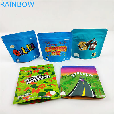 Poches de empaquetage du sac 3.5g CBD Mylar de preuve d'odeur de biscuit de FSC BSCI CMYK
