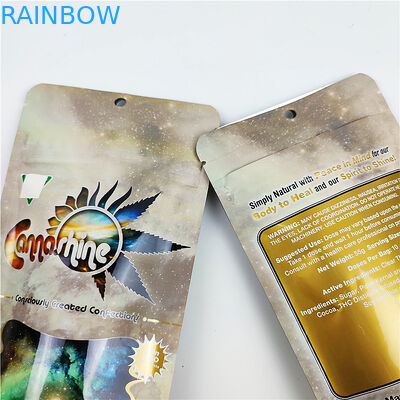 Poches de empaquetage du sac 3.5g CBD Mylar de preuve d'odeur de biscuit de FSC BSCI CMYK
