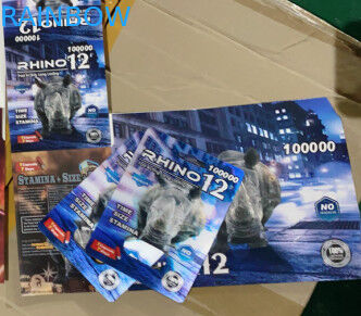 Emballage de boursouflure en plastique de carte de papier de boursouflure de FX9000 R12 3d pour la pilule de sexe