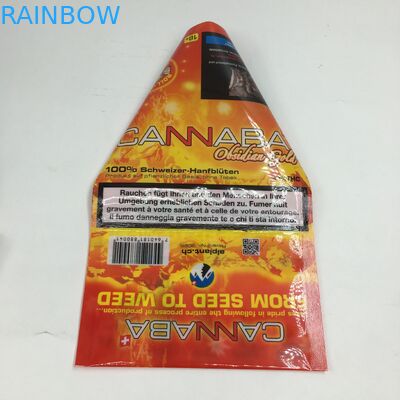 L'emballage zip-lock plat de feuille de tabac de cigare d'emballage de poches de CBD met en sac les sacs de empaquetage en plastique de Mylar