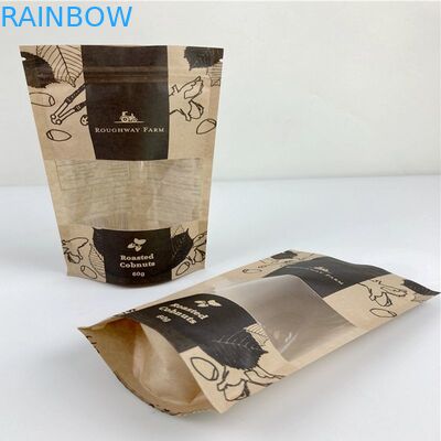 Digital imprimée tiennent la preuve d'odeur de papier d'emballage de poche met en sac l'emballage alimentaire Doypack avec la fenêtre