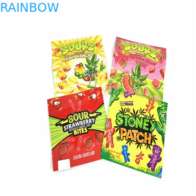 La poche zip-lock de preuve d'odeur de gravure de GV de CMYK tiennent l'enfant 110mic résistant