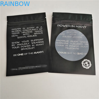 Poches en plastique en plastique de bijoux de GV VMPET 10C de sac d'emballage de tirette de CMYK Gravnre