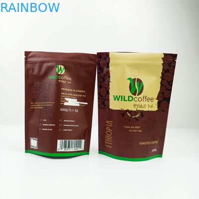 Le vmpet de poches de papier d'aluminium de GV CMYK de MOPP 200mic s'égouttent le sachet filtre de café