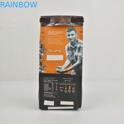 sac latéral de emballage de tirette de gousset de PE de GV 12C de sac de fond plat de 200mic CMYK