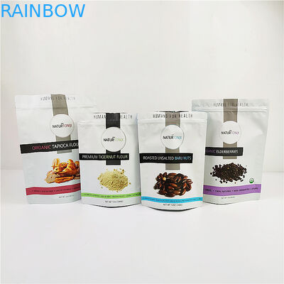 Sac zip-lock évalué d'emballage du sac VMPET THC CBD de papier d'aluminium de 200mic CMYK