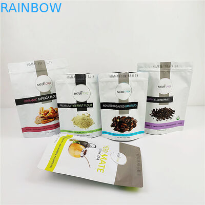 Sac zip-lock évalué d'emballage du sac VMPET THC CBD de papier d'aluminium de 200mic CMYK