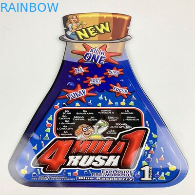 Sachet crème cosmétique formé spécial de shampooing d'impression de Mylar de toucher doux en plastique d'emballages de poche comestible faite sur commande du delta 8