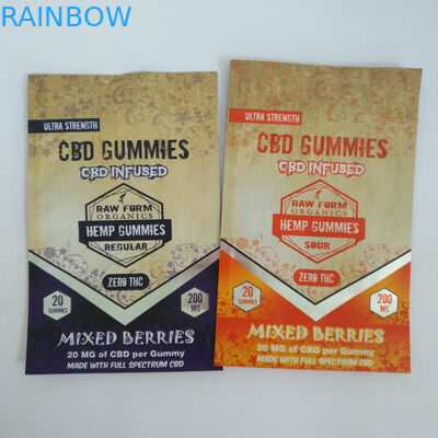 poche d'emballage de Gummies de sucreries de poche de 150mg THC CBD Sugar Doypack Candies Gummies Packaging