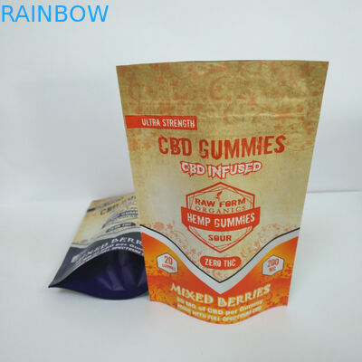 poche d'emballage de Gummies de sucreries de poche de 150mg THC CBD Sugar Doypack Candies Gummies Packaging