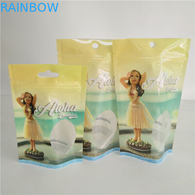 Le ruban imprimé fait sur commande d'huile de chanvre déjouent le sac d'emballage de capsule de Vape Pen Pack Gummies Candy Pouches CBD de mauvaises herbes de Mylar