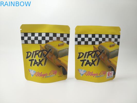 4X6 avance Mylar petit à petit les sacs que zip-lock déjouent les mauvaises herbes suisses rayées de THC CBD