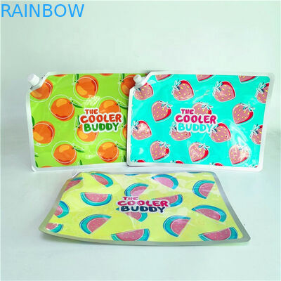 Sac liquide en plastique de Mylar de poche de bec de preuve en gros pour les paquets de empaquetage de poche de nourriture de liquide de jus