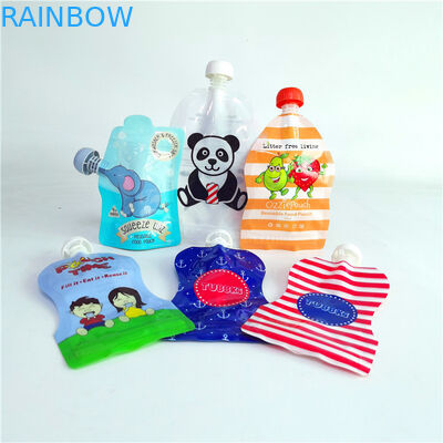 le sac liquide en plastique en gros de Mylar de poche de bec de preuve pour des paquets d'emballage de poche de nourriture de liquide de jus a formé des sacs de mylar