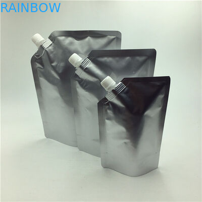 Personnel adaptez le liquide aux besoins du client 1liter tiennent la poche mate de bec d'huile de graines de label d'impression de sac