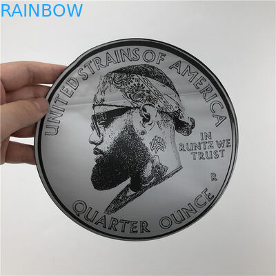 Le toucher doux 3.5g qu'en plastique emballe Mylar met en sac les poches irrégulières découpées avec des matrices avec le rond zip-lock forment des poches des biscuits 7g