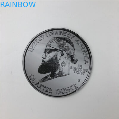 Le toucher doux 3.5g qu'en plastique emballe Mylar met en sac les poches irrégulières découpées avec des matrices avec le rond zip-lock forment des poches des biscuits 7g