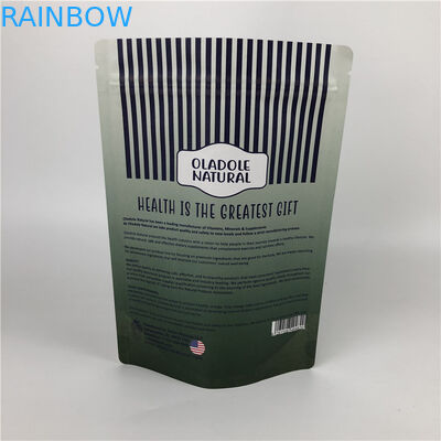 Sacs en papier blancs de impression faits sur commande de Papier d'emballage de poche de Chips Zip Lock Stand Up