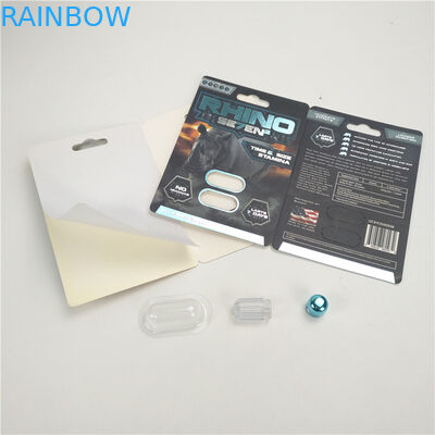 Pilules masculines de impression UV de renforceur de carte de panthère de 200mic 3D avec l'affichage UV