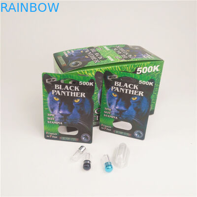 La carte lenticulaire 200mic de pilule de sexe de rhinocéros de Libigrow 3d boursouflent les cartes de papier