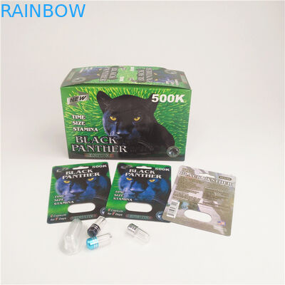 carte Pantone CYMK CMRK de boursouflure de pilule du renforceur 90mic avec la boîte de présentation