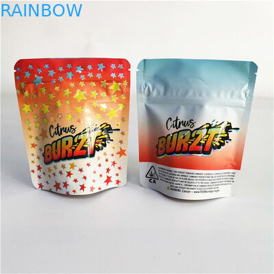 Gravure de Runtz 7g 35g CMYK de preuve d'Edibles Matte Mylar Aluminium Bag Smell