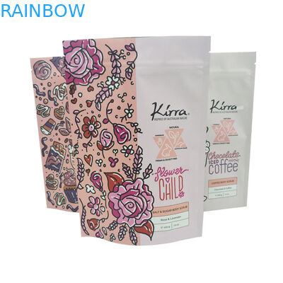 le corps de empaquetage cosmétique de chocolat de moka de MOPP VMPET de sac de 10C CMYK frottent