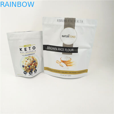 Le sac rescellable de CMYK CPP Mylar givré tiennent la tirette 120mic MOPP de Doypack