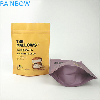 Les casse-croûte lait le support de papier d'emballage de chocolat vers le haut du PE d'ANIMAL FAMILIER de MOPP stratifié par poche