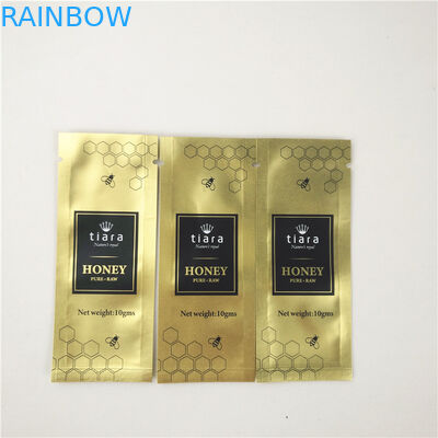 Honey Syrup Three Side Seal met en sac CMYK 10C Gravnre imprimant rescellable durable
