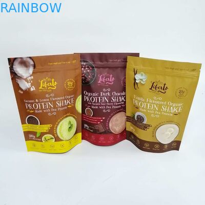 Sac en plastique stratifié de tirette de Mylar de sac de support de papier d'aluminium de VMPET étanche à l'humidité