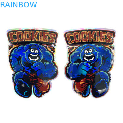 Le toucher doux Mylar déjouent Mini Pouches Die Cut Round formé avec le zip-lock