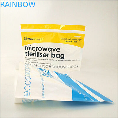 Brillant tenez le sac mensuel d'emballage d'aliment pour bébé de stérilisation de tasse de poche