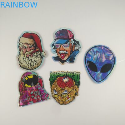 Gummies Jelly Cannabis Plastic Pouches Packaging a découpé les sacs avec des matrices faits sur commande 3.5g de tirette