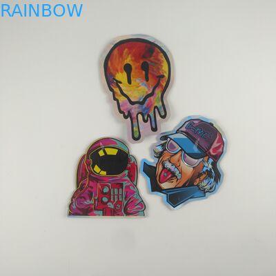 Gummies Jelly Cannabis Plastic Pouches Packaging a découpé les sacs avec des matrices faits sur commande 3.5g de tirette