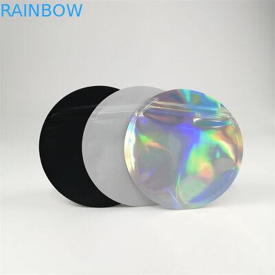 Adapté aux besoins du client l'impression du rond comestible a formé les sachets en matière plastique empaquetant 3.5g 7g