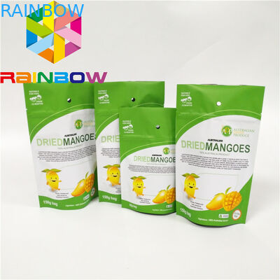 Poche comestible adaptée aux besoins du client de support zip-lock d'emballage de sachets en matière plastique de Mylar pour la nourriture