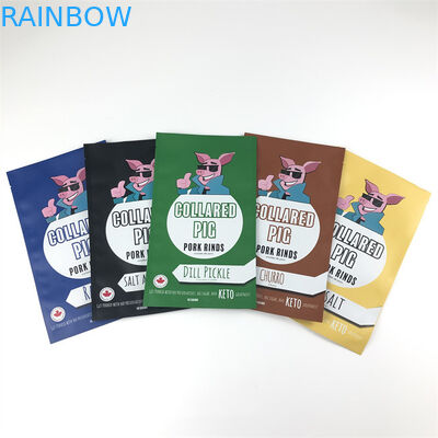 La serrure en plastique de fermeture éclair de Mylar du joint trois latéral met en sac la preuve rescellable d'odeur