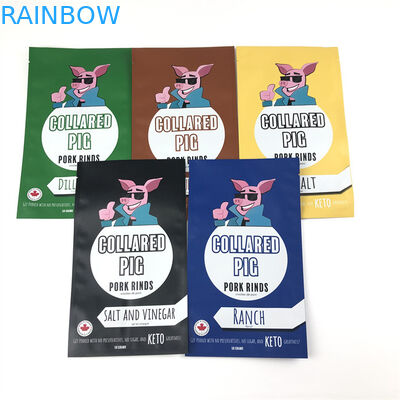 La serrure en plastique de fermeture éclair de Mylar du joint trois latéral met en sac la preuve rescellable d'odeur