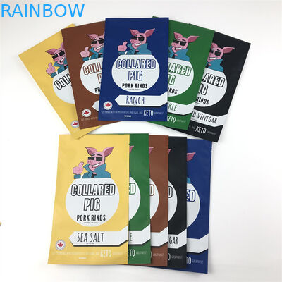 La serrure en plastique de fermeture éclair de Mylar du joint trois latéral met en sac la preuve rescellable d'odeur