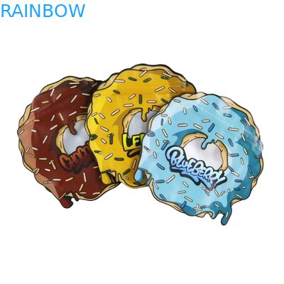 La coutume découpée avec des matrices rescellable irrégulière de sac de Mylar de cercle rond forment 3,5 7 grammes