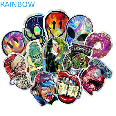 La coutume découpée avec des matrices rescellable irrégulière de poche de sucrerie de cercle forment le sac 3.5G 7G de Mylar