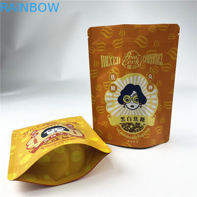 Le zip-lock imprimé de Mylar de maïs éclaté de barre de protéine de casse-croûte met en sac le paquet en plastique 250g de nourriture