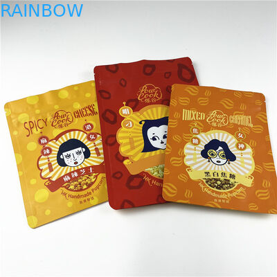 Le zip-lock imprimé de Mylar de maïs éclaté de barre de protéine de casse-croûte met en sac le paquet en plastique 250g de nourriture