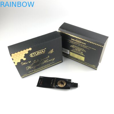 10g Honey Liquid Packaging Bag Sachet cru avec la boîte de présentation de feuille d'or